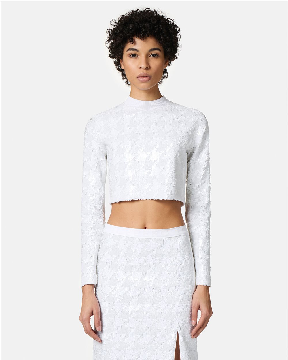 Patterned top with sequins - Iceberg - Official Website