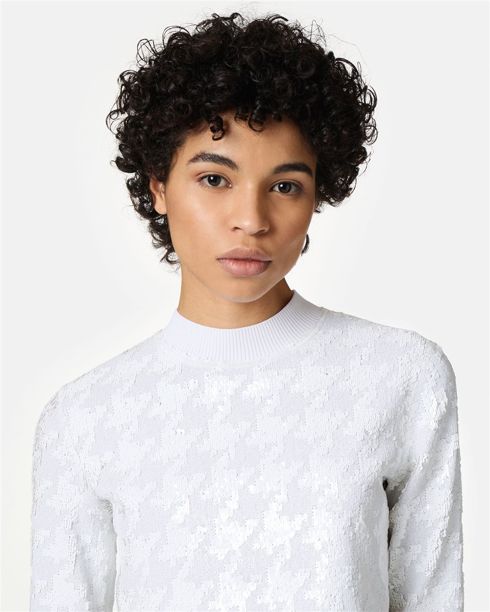 Patterned top with sequins - Iceberg - Official Website