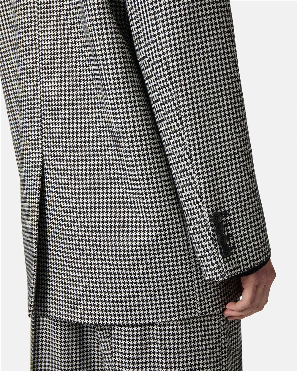 Single-breasted jacket with pied de poule pattern - Iceberg - Official Website