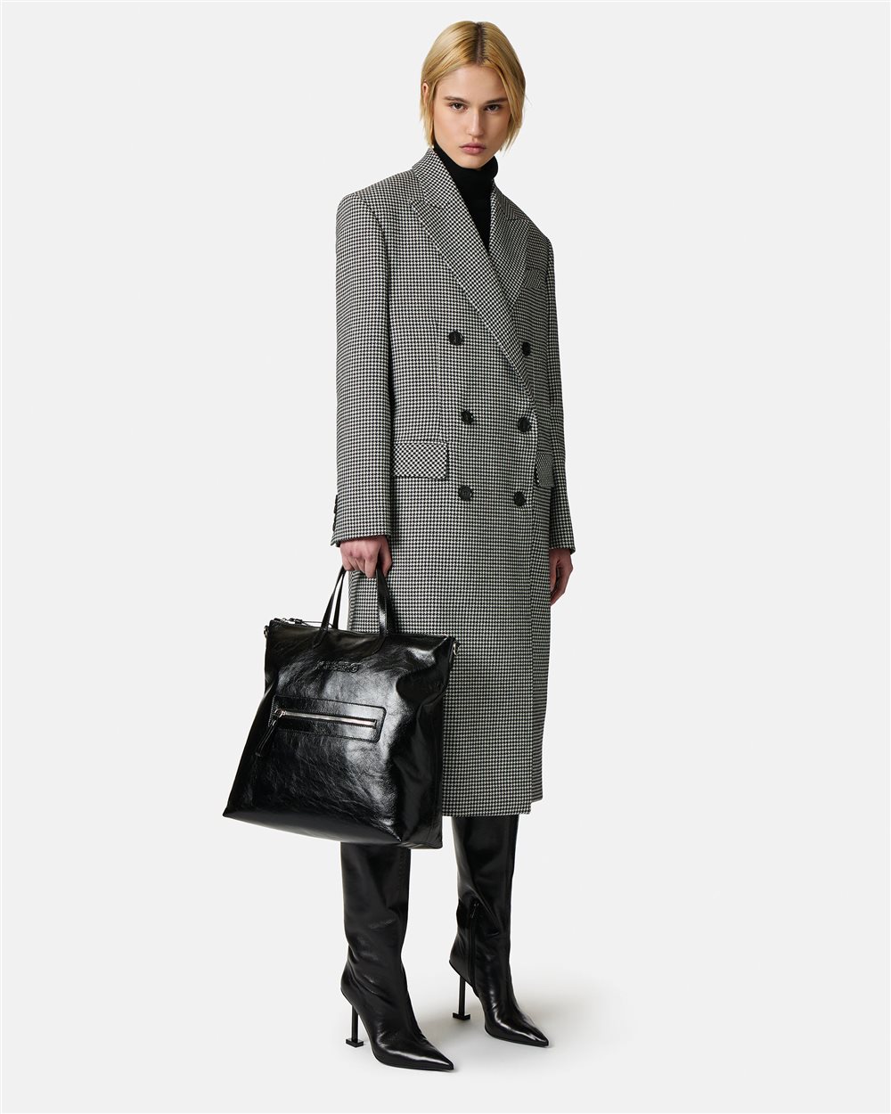 Piede de poule patterned coat - Iceberg - Official Website