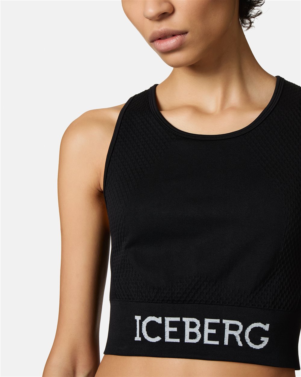 Logoed crop top - Iceberg - Official Website
