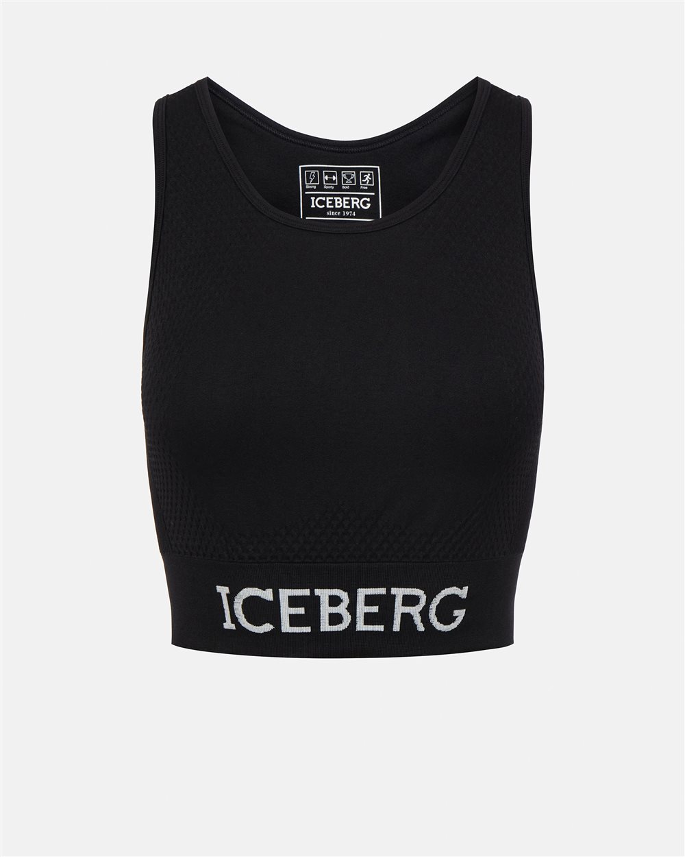 Logoed crop top - Iceberg - Official Website