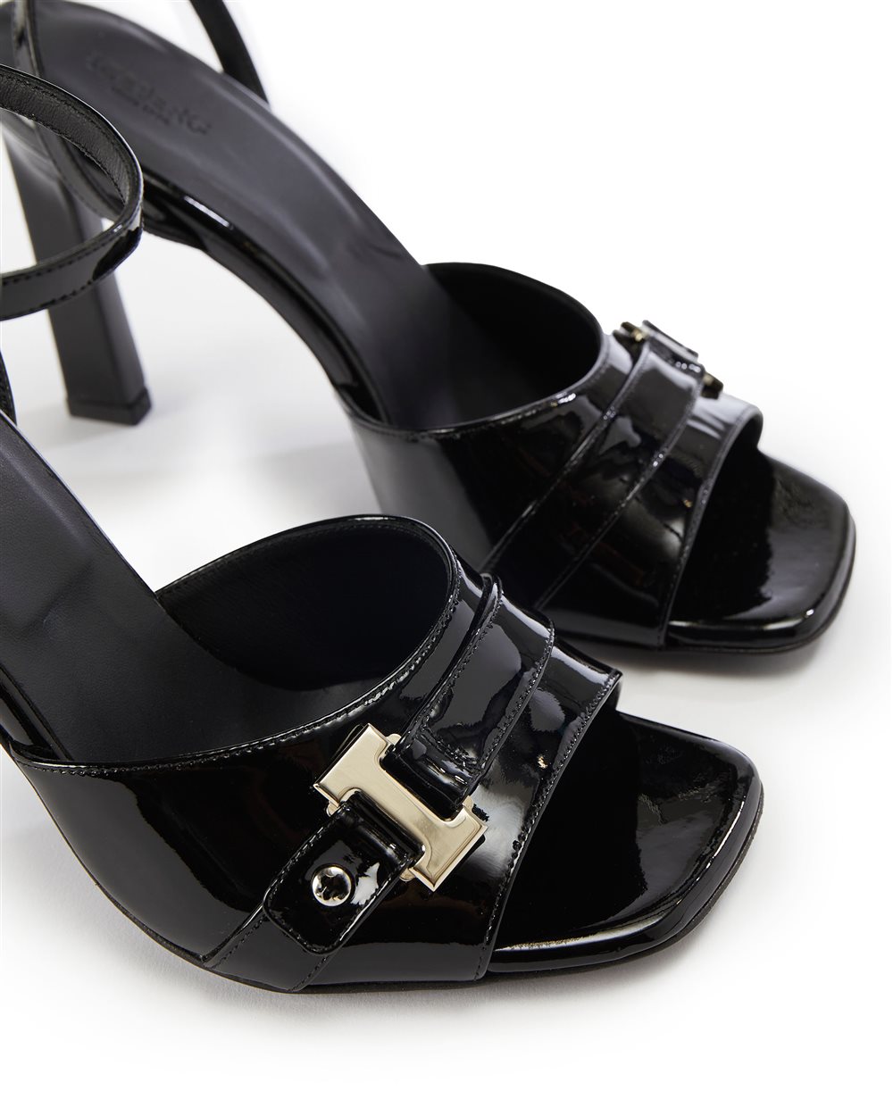 Patent leather sandals with logo - Iceberg - Official Website