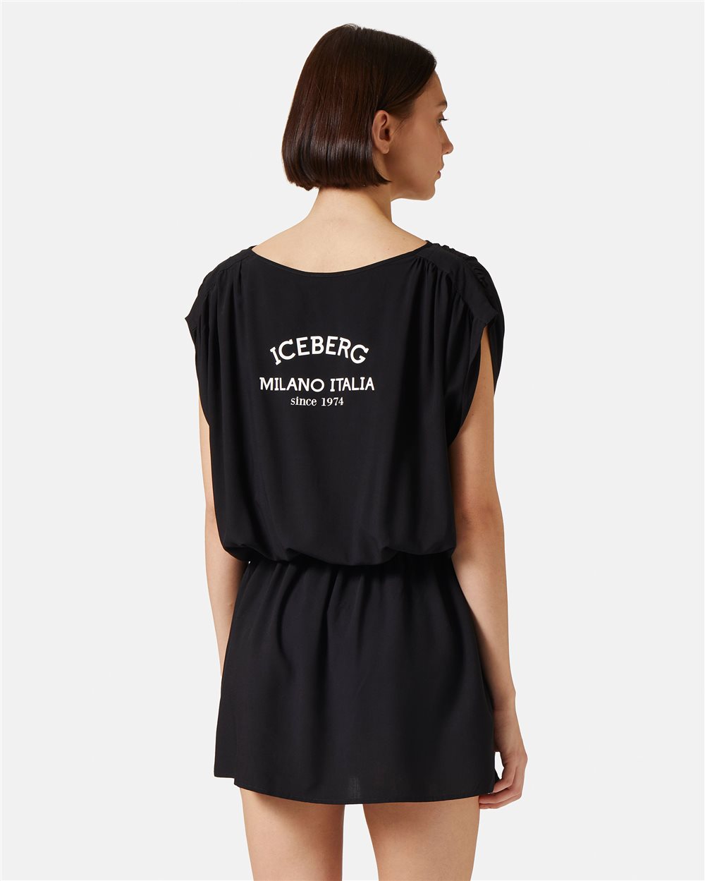 Black dress with logo - Iceberg - Official Website