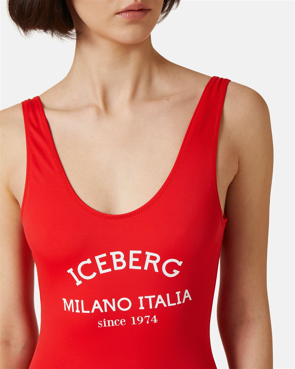 One-piece swimsuit with logo - Iceberg - Official Website
