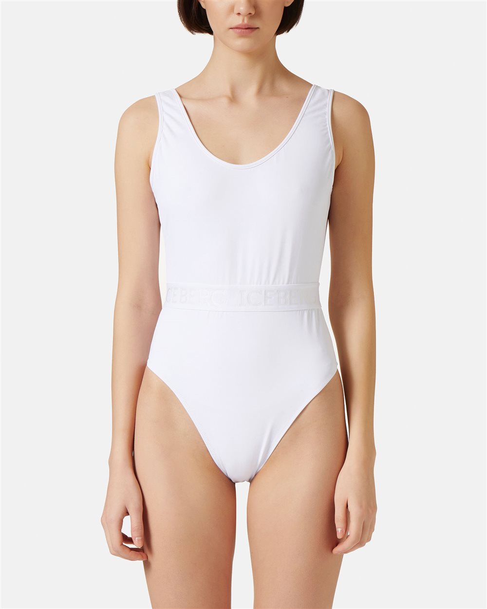 One-piece swimsuit with logo - Iceberg - Official Website