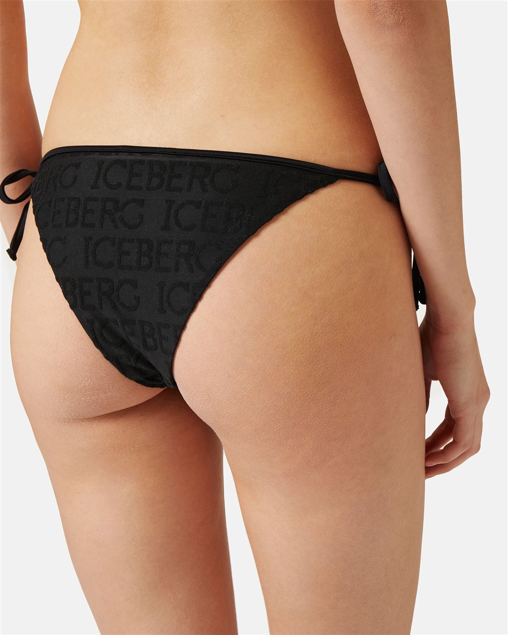 Swim slip with ties and logo - Iceberg - Official Website