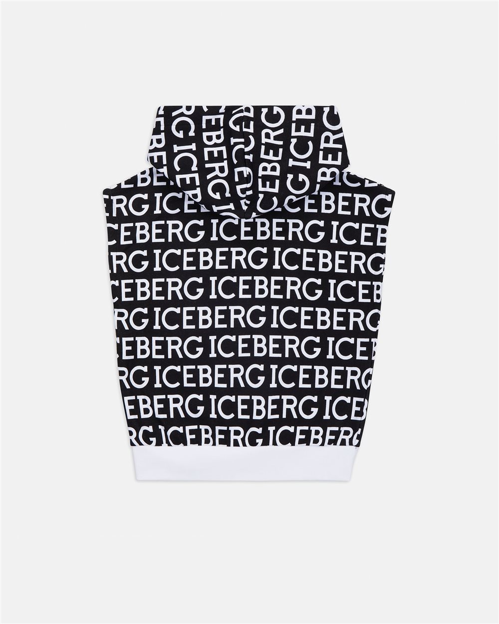 Felpa con cappuccio e logo allover - Iceberg - Official Website