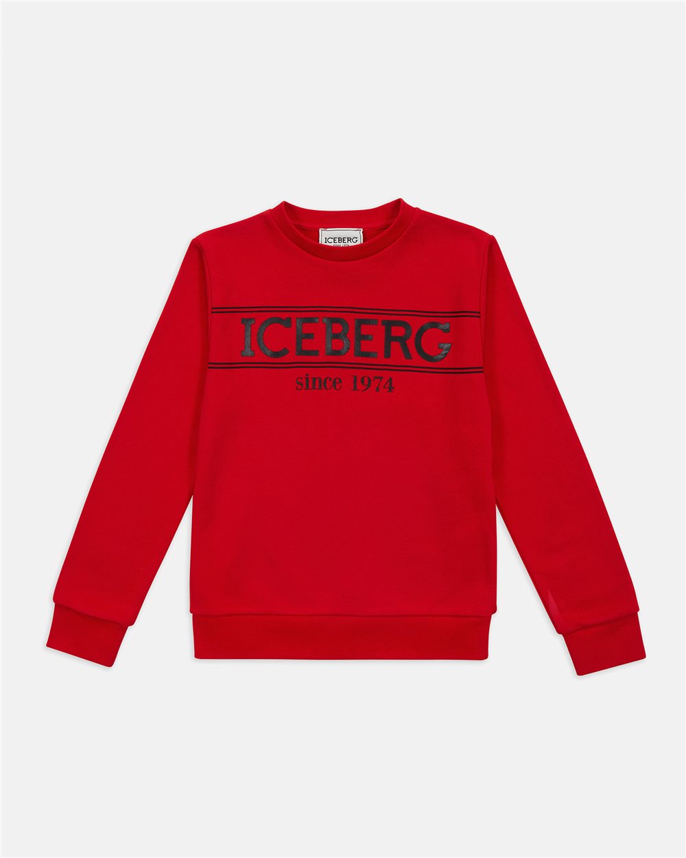 Felpa rossa con logo - Iceberg - Official Website
