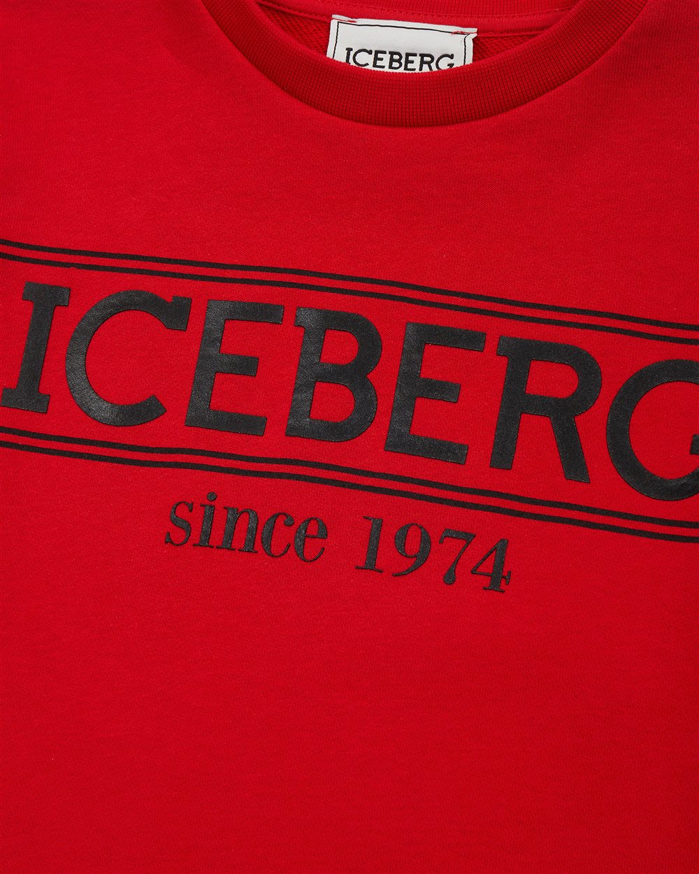 Red sweatshirt with logo - Iceberg - Official Website