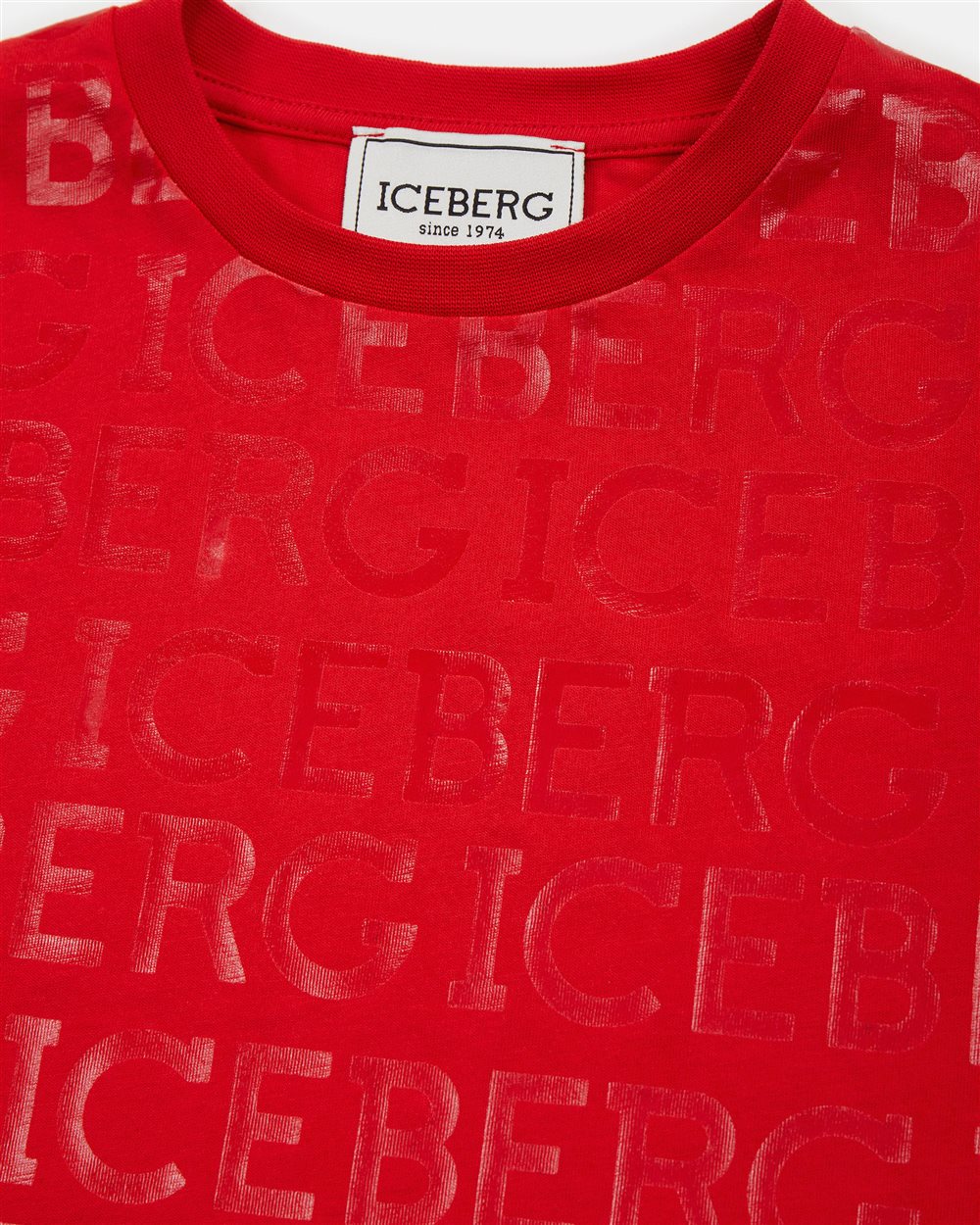 Maglietta con logo allover - Iceberg - Official Website