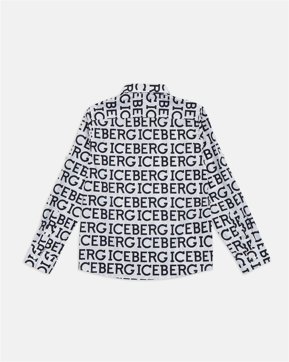 Camicia con logo allover - Iceberg - Official Website