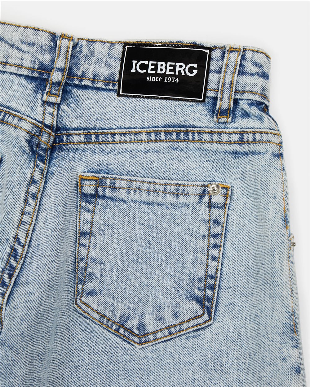 Wide leg bluejeans - Iceberg - Official Website