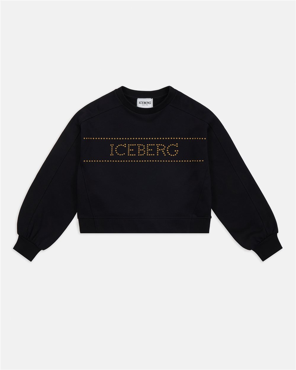 Felpa nera con logo - Iceberg - Official Website