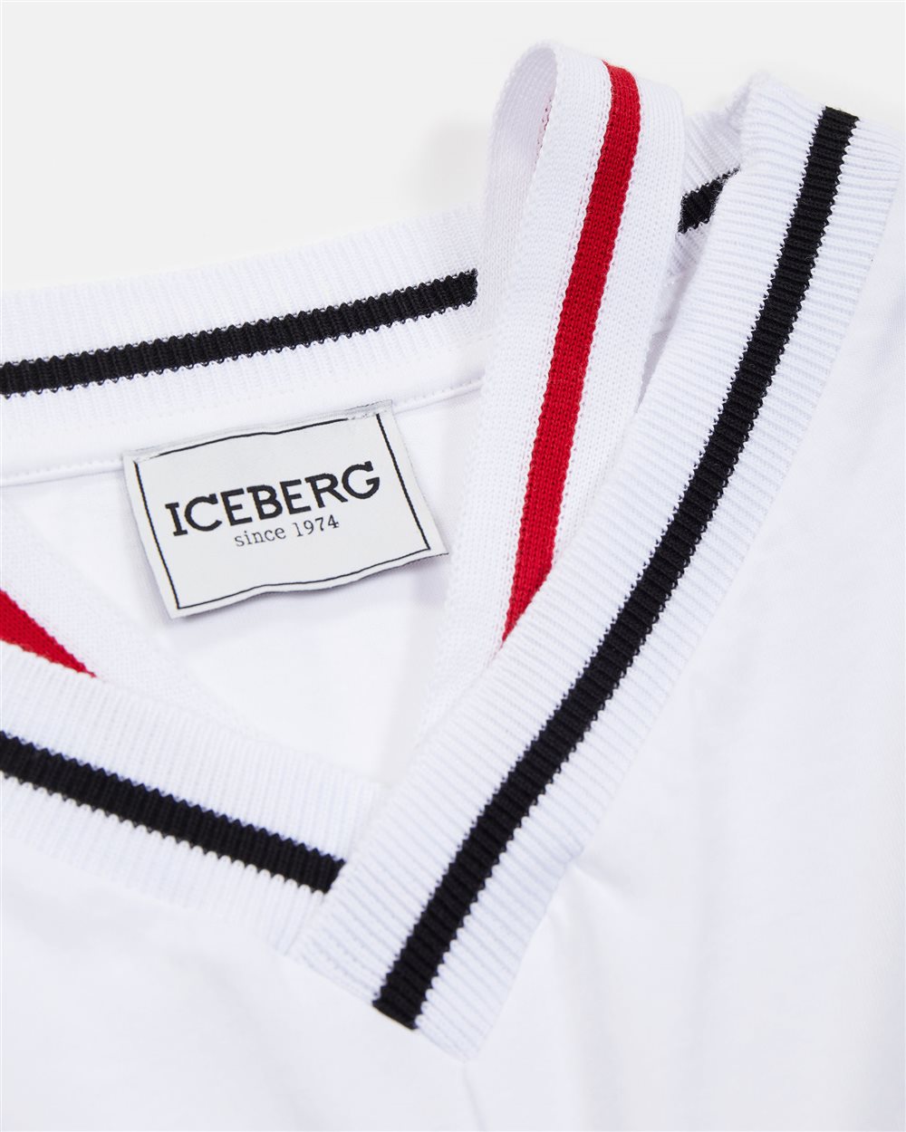 T-shirt bianca stile college - Iceberg - Official Website
