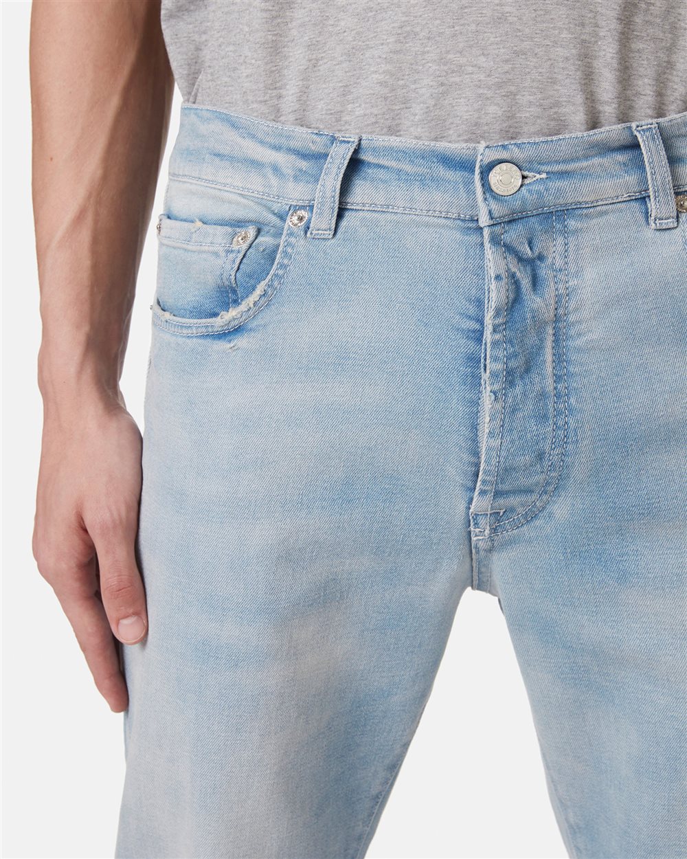 Jeans 5 tasche con logo - Iceberg - Official Website