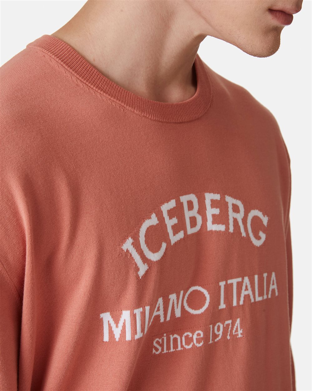 Maglia girocollo con logo - Iceberg - Official Website