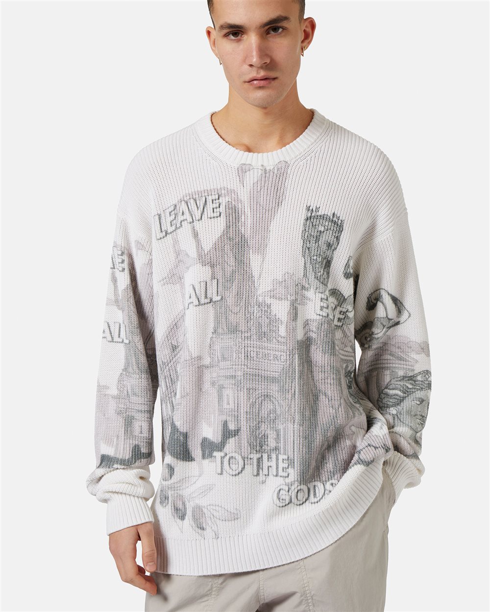 Sweater with Roma print - Iceberg - Official Website