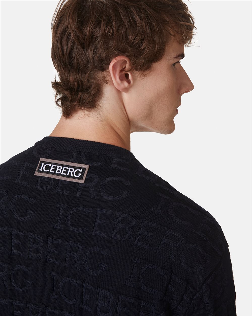 Sweater with allover logo - Iceberg - Official Website