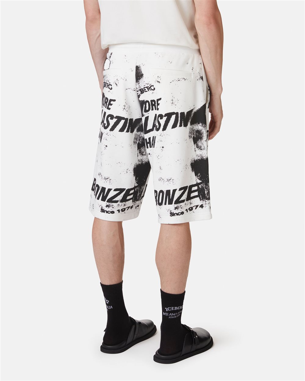 Bermuda shorts with allover print - Iceberg - Official Website
