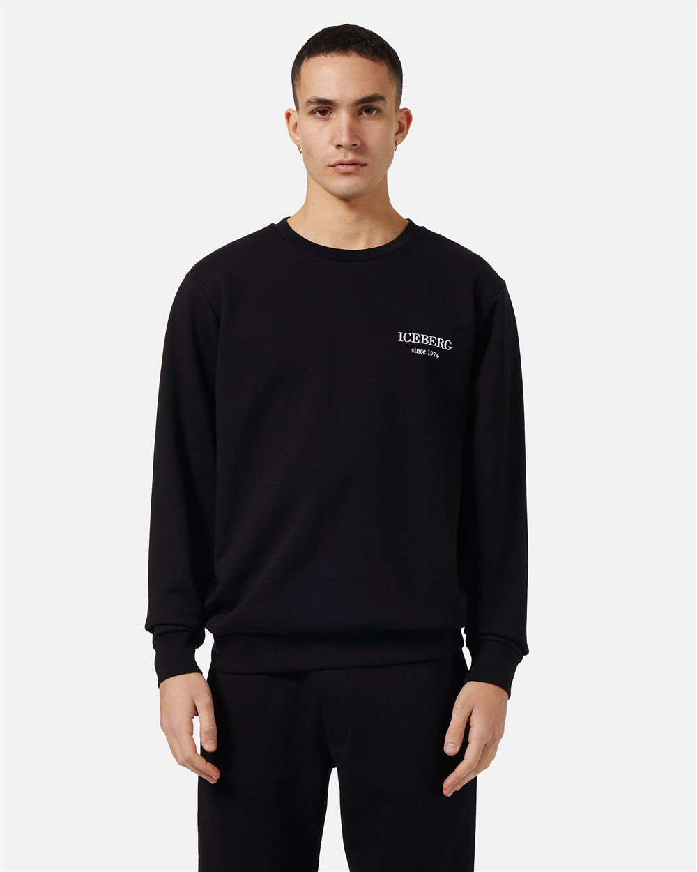 Crewneck sweatshirt with logo - Iceberg - Official Website