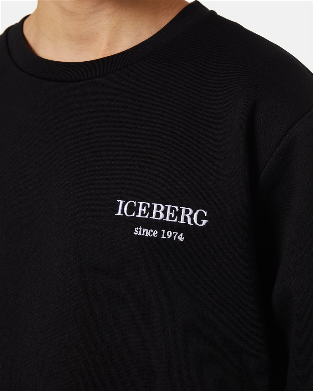 Felpa girocollo con logo - Iceberg - Official Website