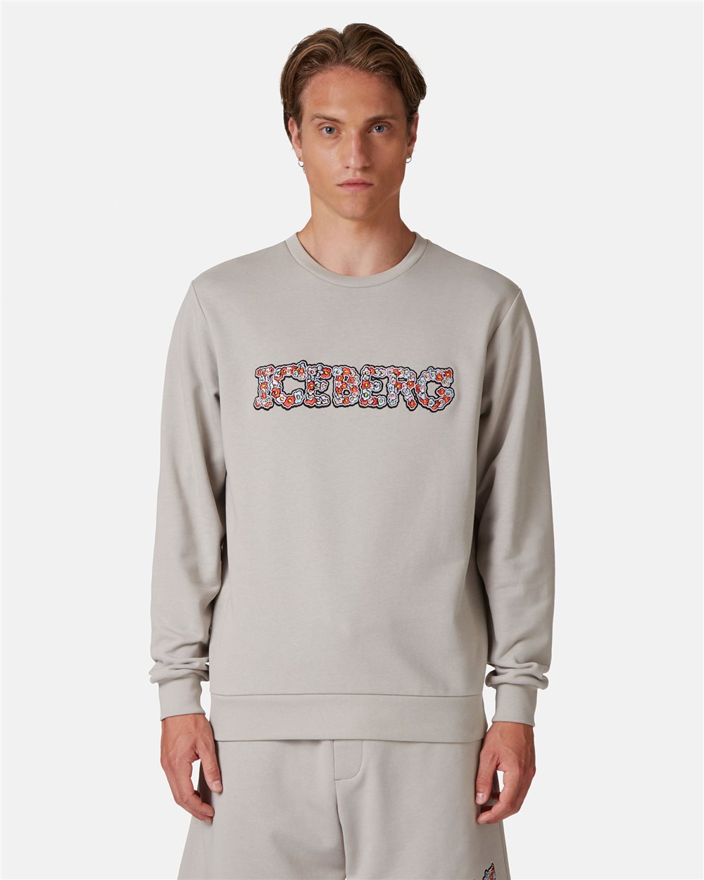 Sweatshirt with floral logo - Iceberg - Official Website