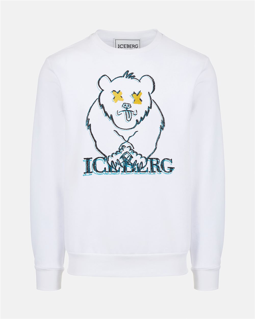 Sweatshirt with cartoon graphics and logo - Iceberg - Official Website