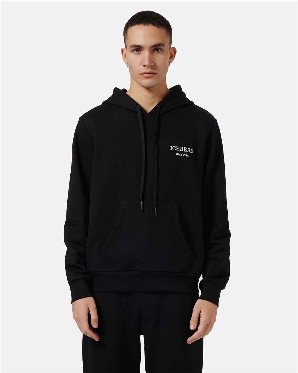 Hoodie sweatshirt with logo - Iceberg - Official Website