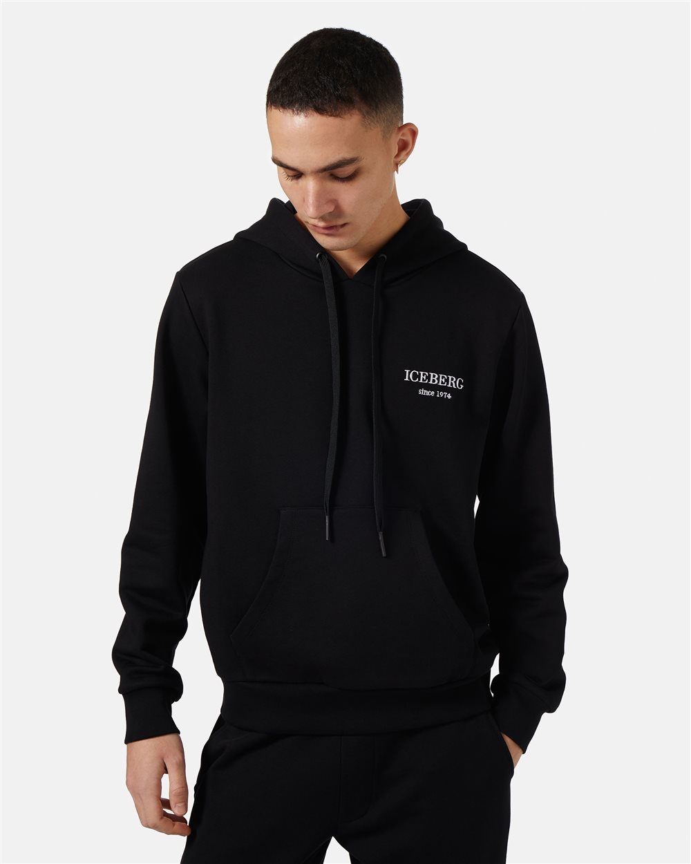 Hoodie sweatshirt with logo - Iceberg - Official Website
