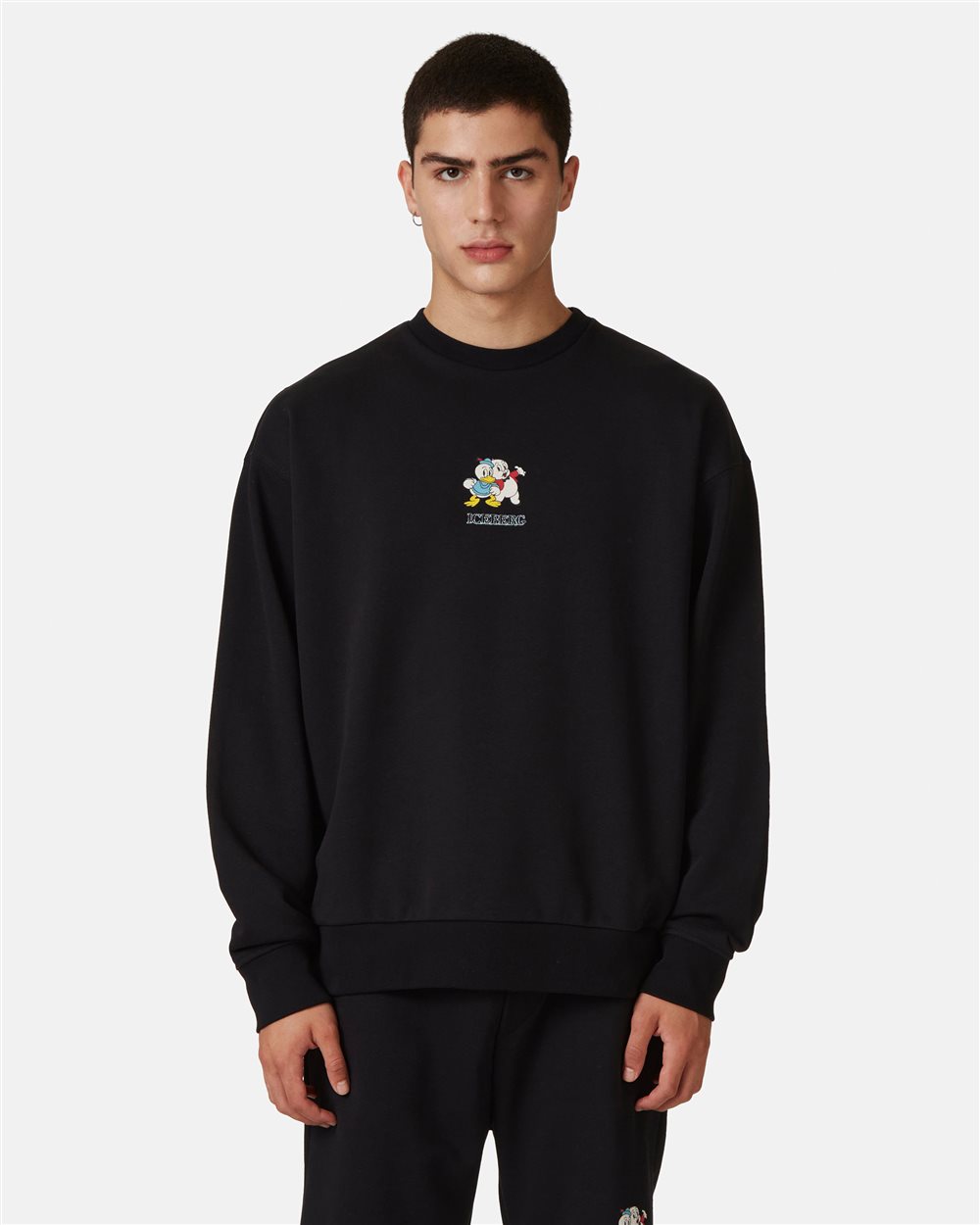 Sweatshirt with logo and cartoon graphics - Iceberg - Official Website