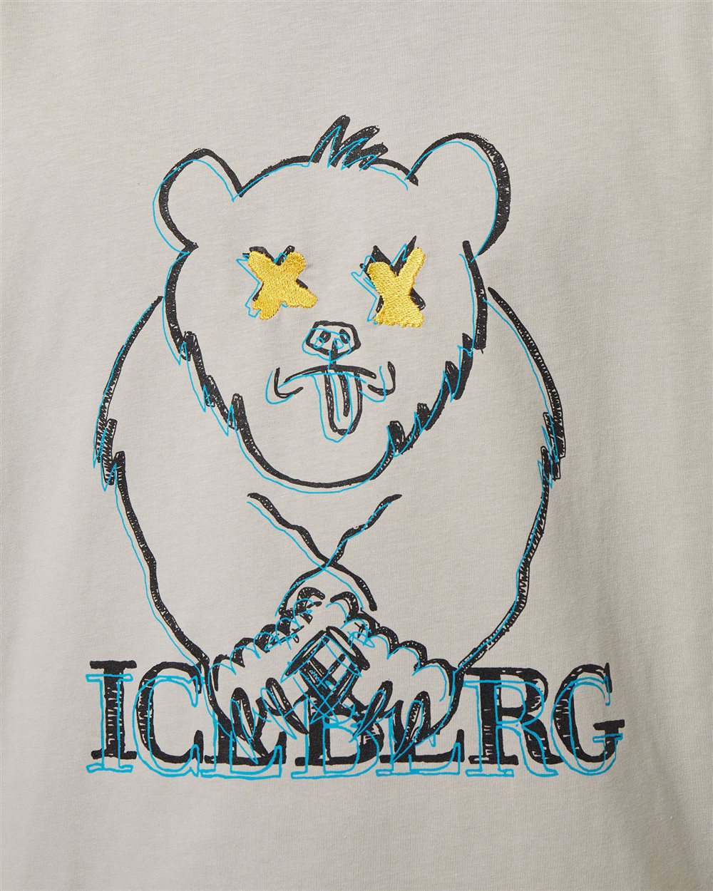 T-shirt with cartoon graphics and logo - Iceberg - Official Website