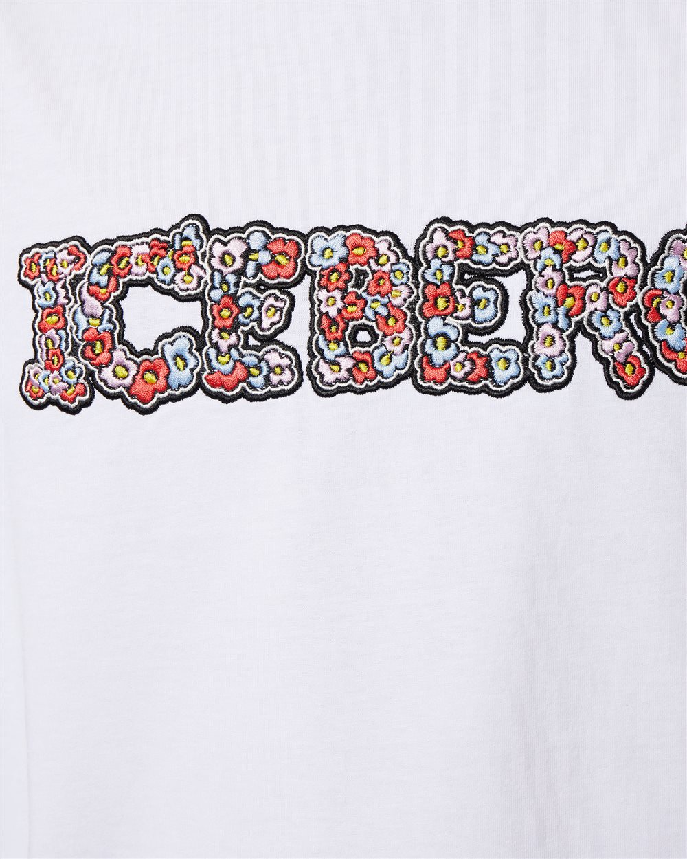 T-shirt with floral logo - Iceberg - Official Website