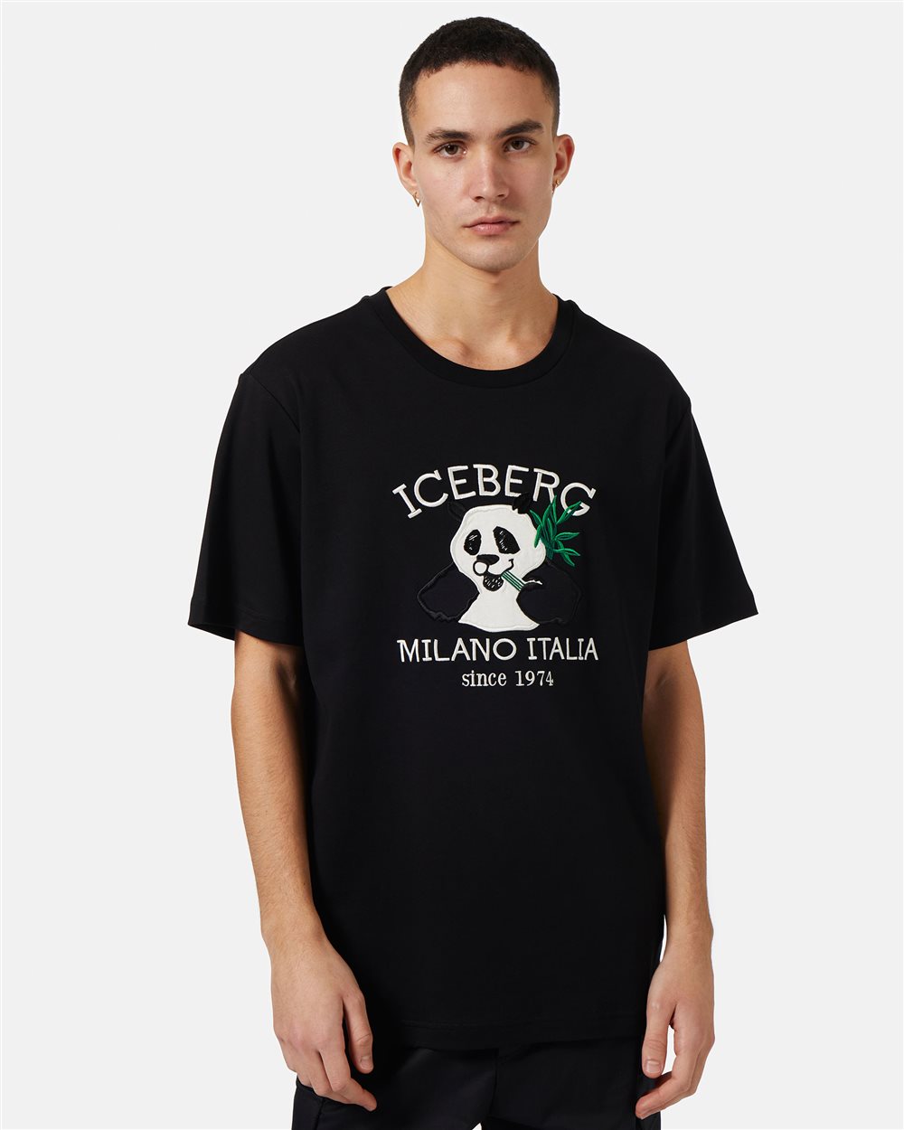 T-shirt with logo and cartoon graphics - Iceberg - Official Website