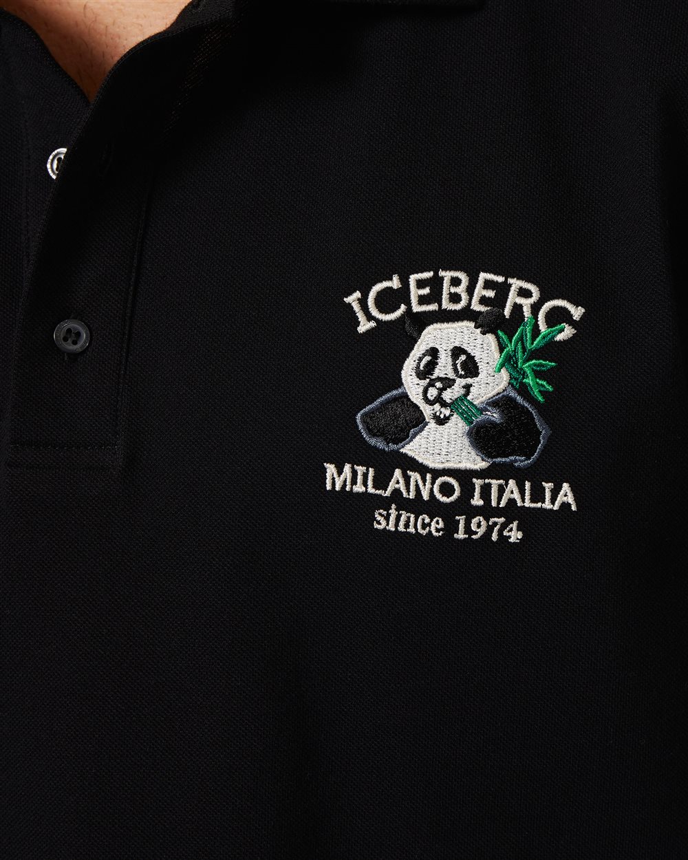 Polo con grafiche cartoon e logo - Iceberg - Official Website