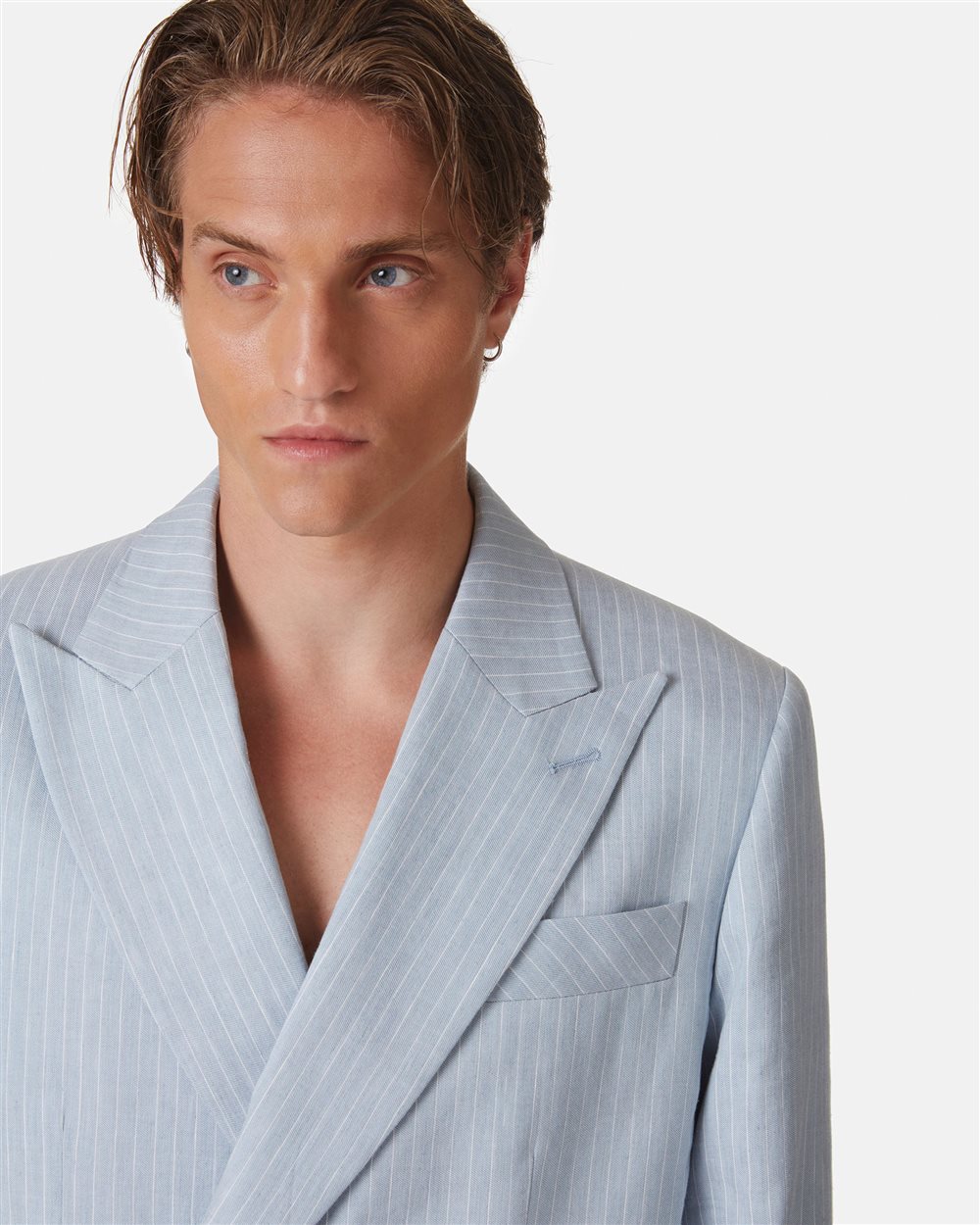 Double breasted linen jacket - Iceberg - Official Website