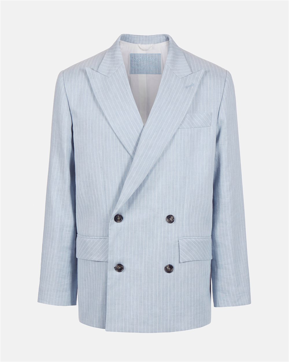 Double breasted linen jacket - Iceberg - Official Website