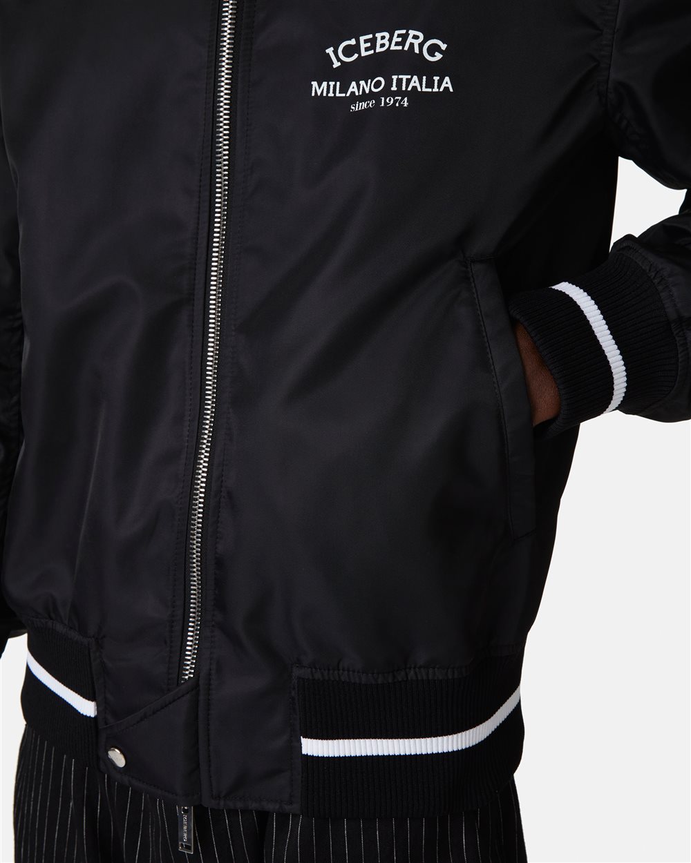 Bomber jacket with logo - Iceberg - Official Website