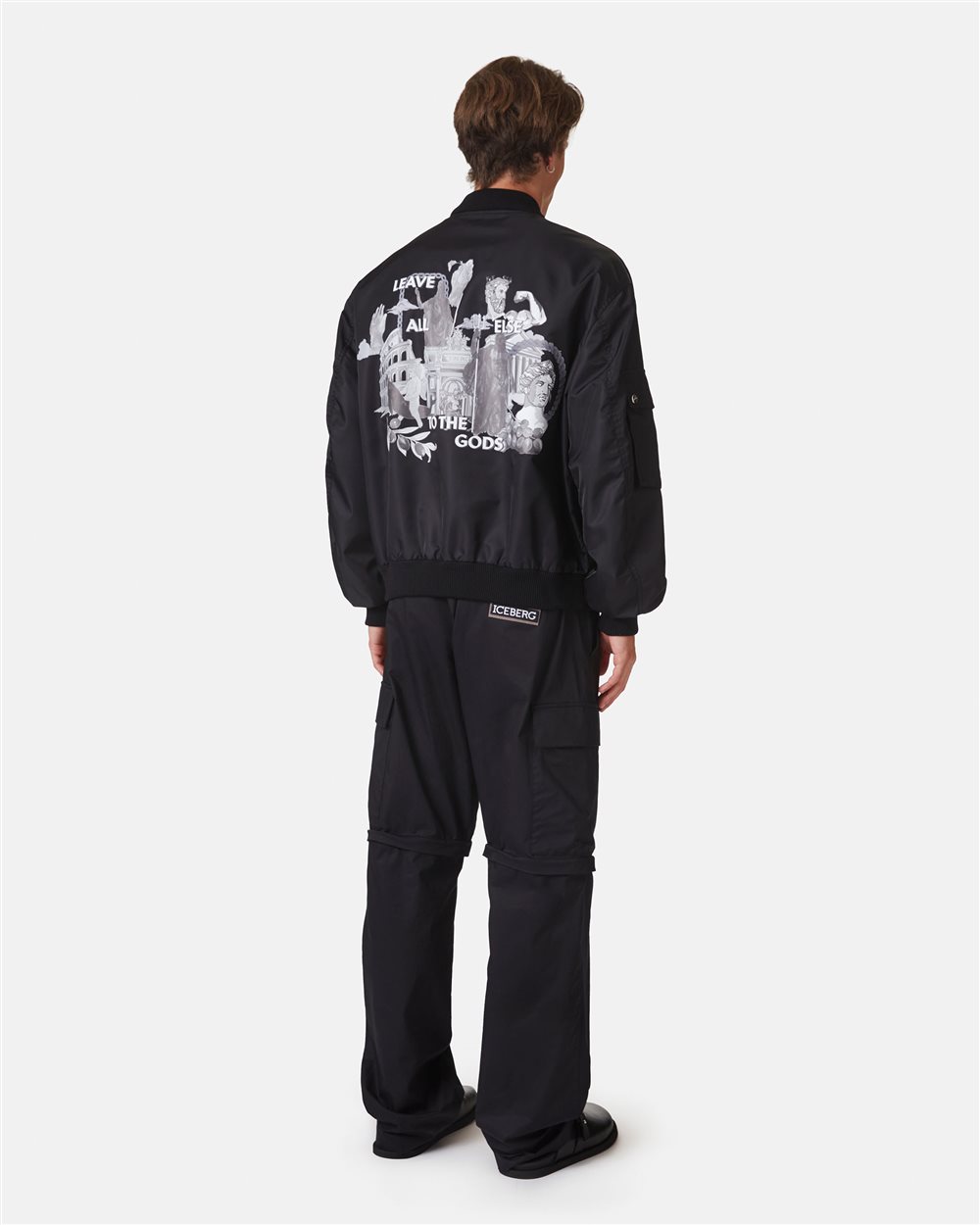 Bomber jacket with Roma prints - Iceberg - Official Website