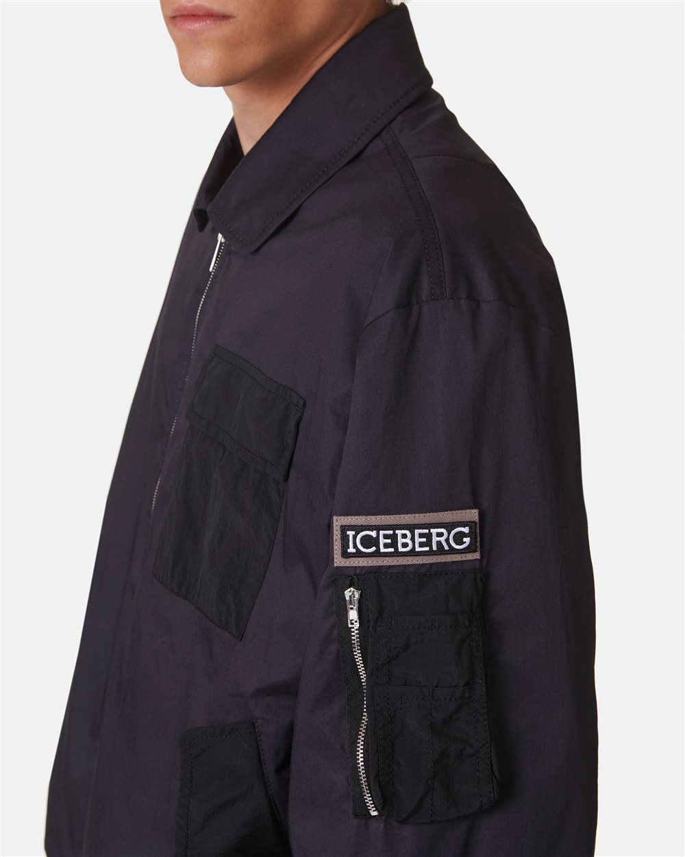 Canvas bomber jacket - Iceberg - Official Website