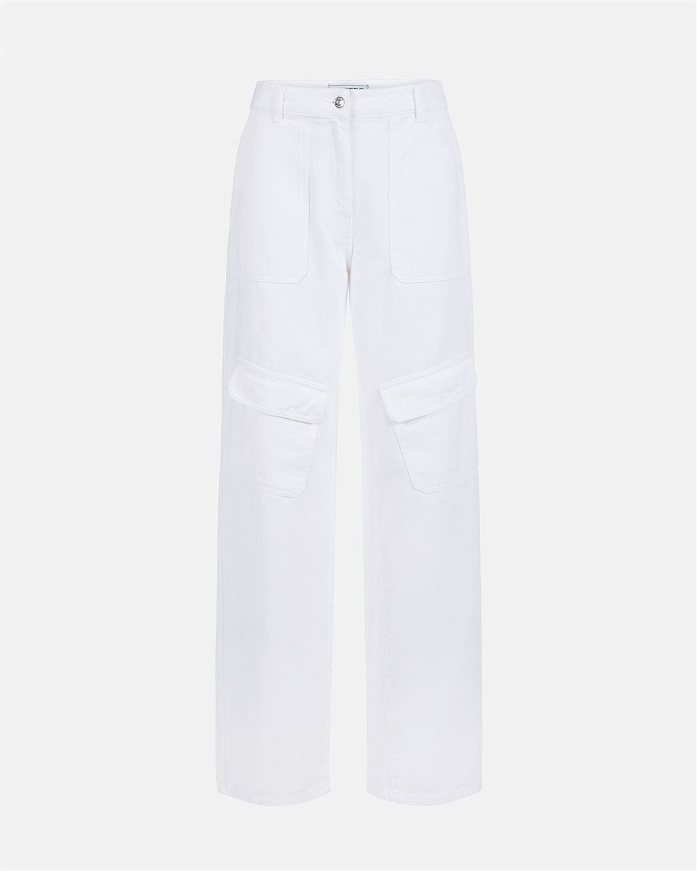 Cargo trousers with embroidered label - Iceberg - Official Website