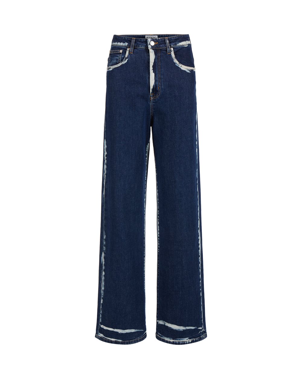 5 pocket wide leg jeans - Iceberg - Official Website