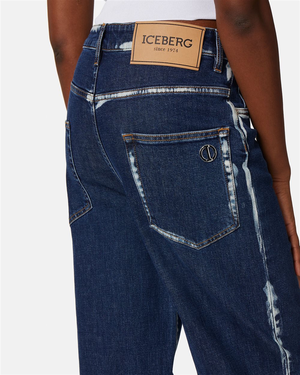 Jeans 5 tasche a gamba larga - Iceberg - Official Website