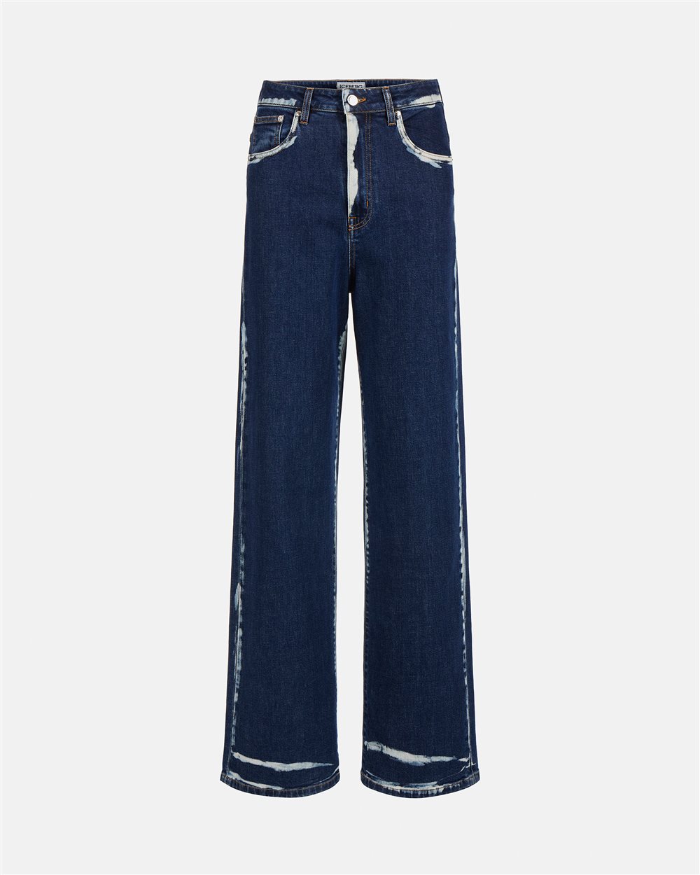 5 pocket wide leg jeans - Iceberg - Official Website