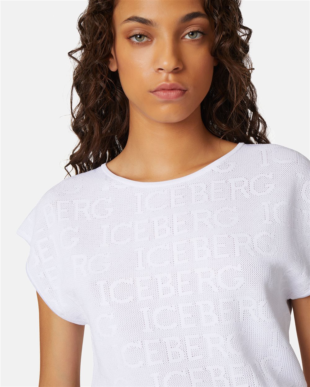 Crop top with logo - Iceberg - Official Website