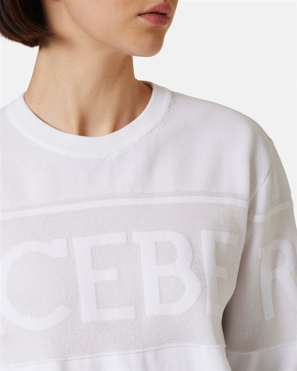 Cotton sweater with logo - Iceberg - Official Website