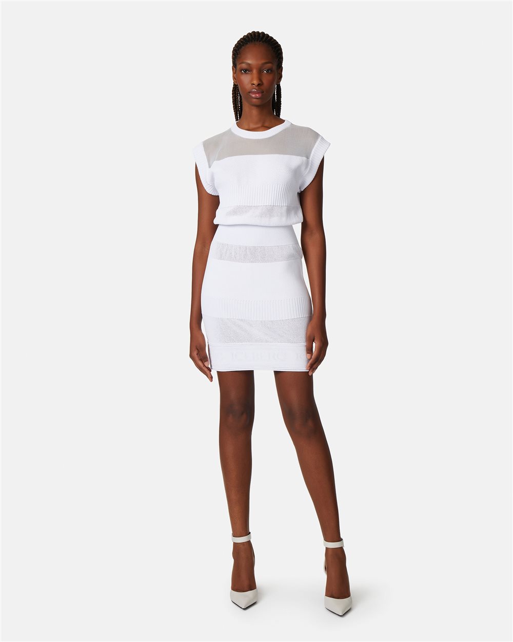 Knitted dress with logo - Iceberg - Official Website