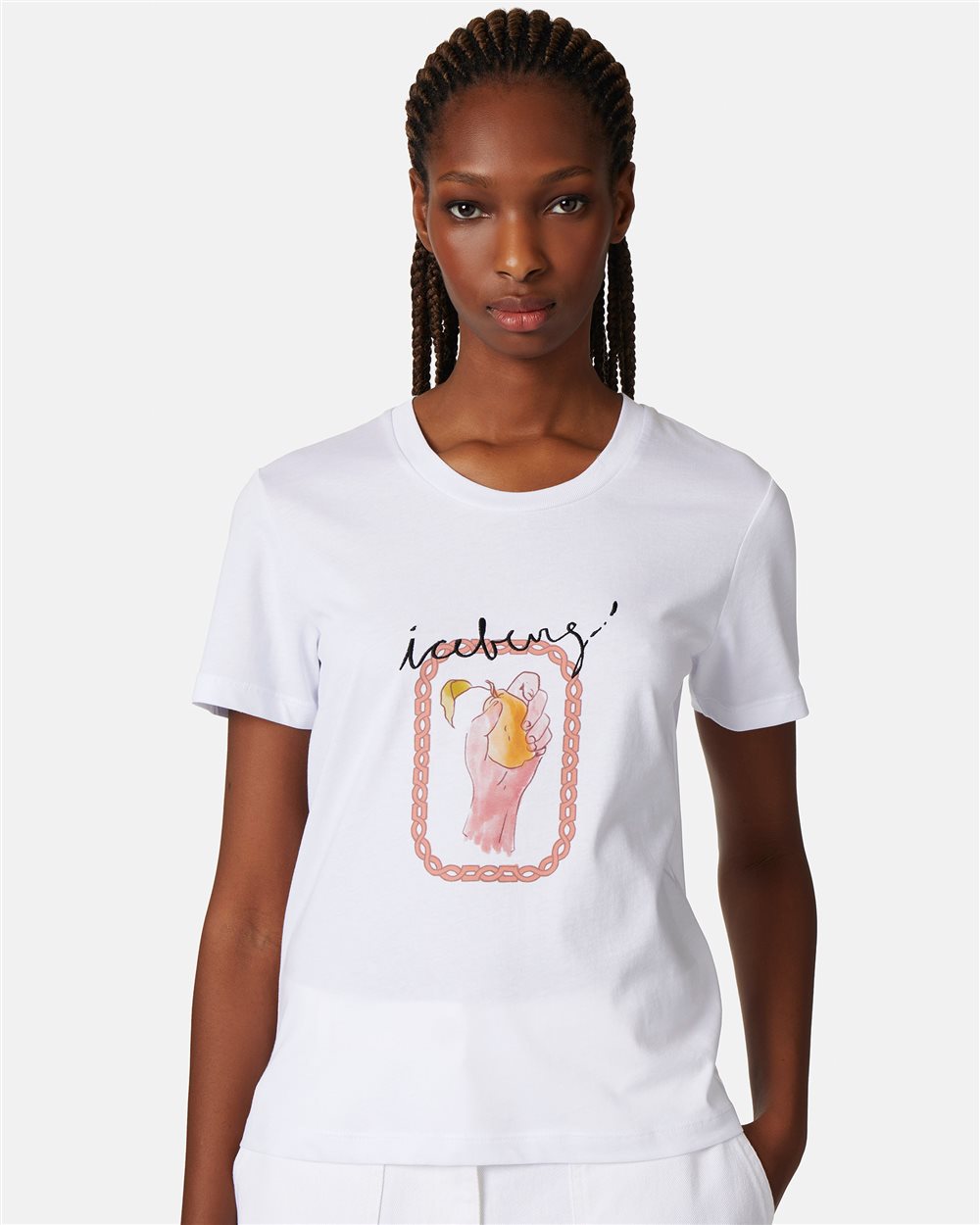 T-shirt con stampa Forbidden Fruit - Iceberg - Official Website