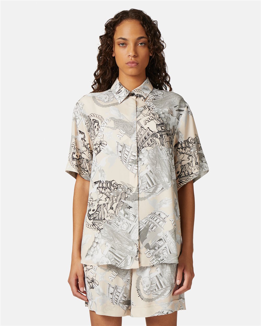 Shirt with Roma print - Iceberg - Official Website