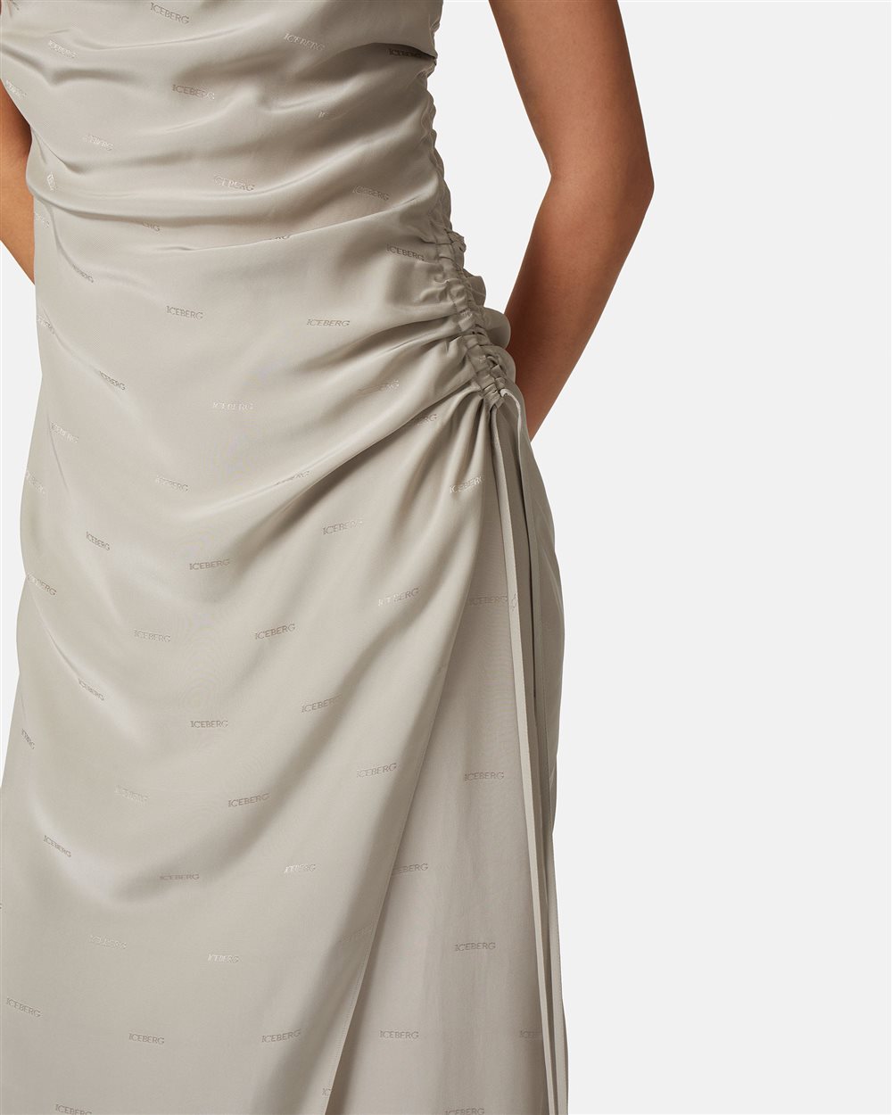 Sheath dress with allover logo - Iceberg - Official Website